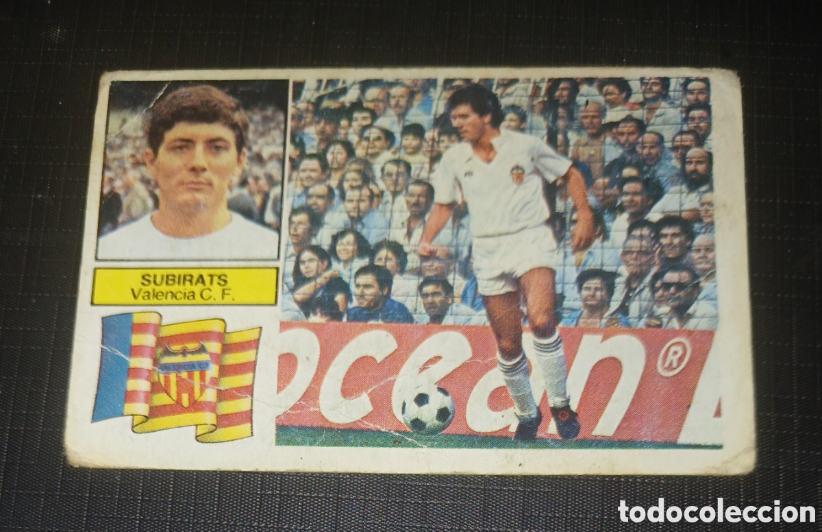 Cromos de f&uacute;tbol: Cromo Sempere Valencia C. F. Ed. Este Liga 1982 1983 82-83 Sin pegar, nunca pegado