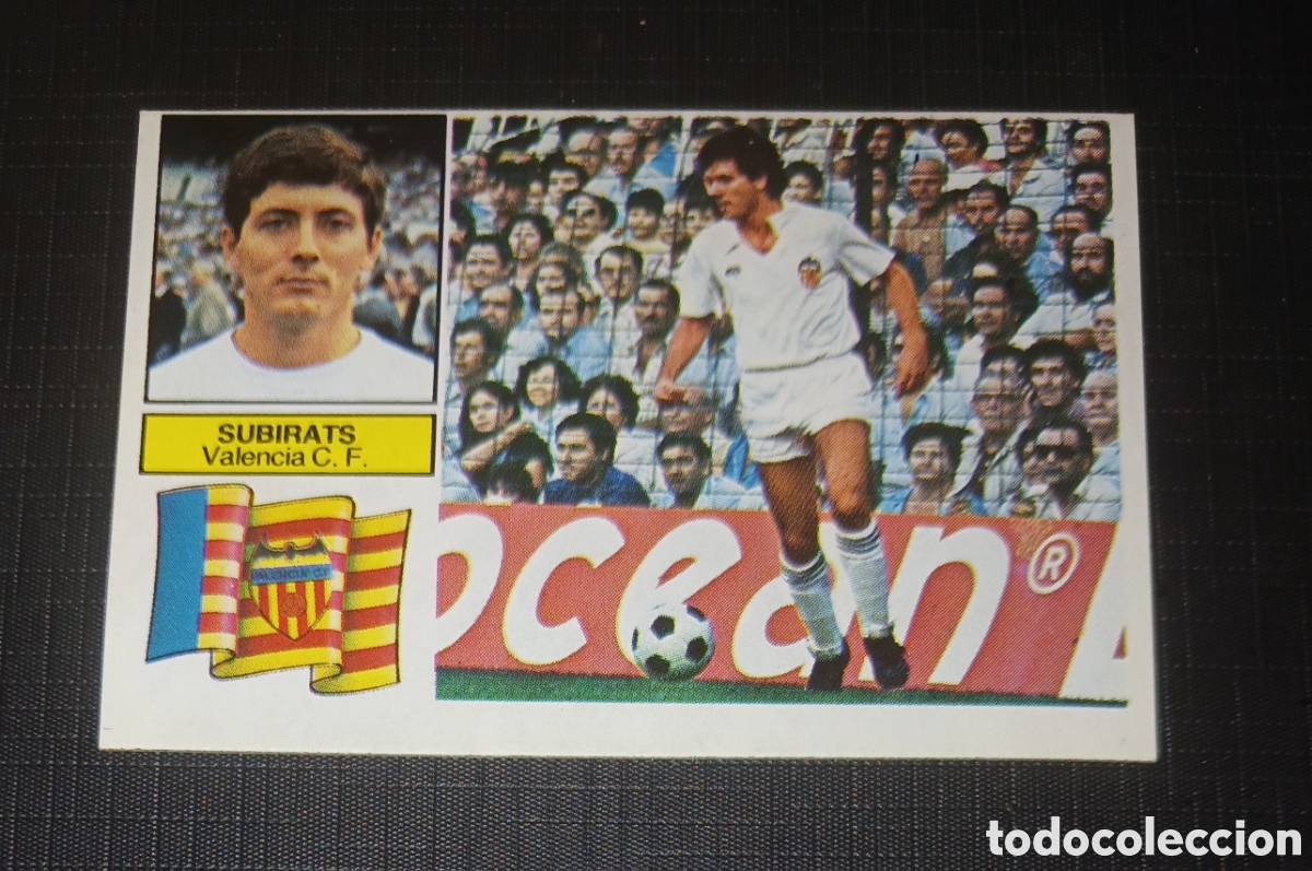 Cromos de f&uacute;tbol: Cromo Sempere Valencia C. F. Ed. Este Liga 1982 1983 82-83 Sin pegar, nunca pegado