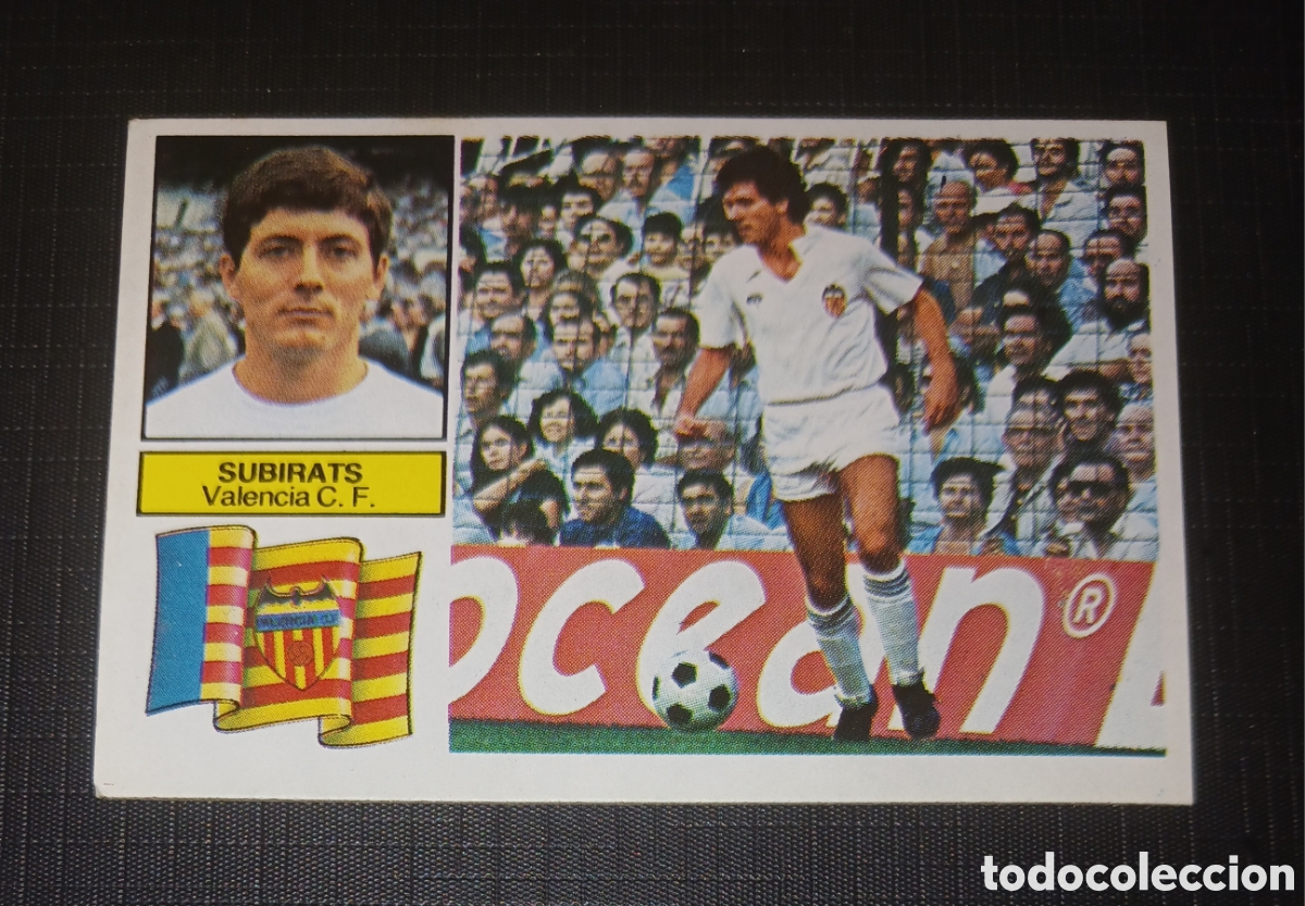 Cromos de f&uacute;tbol: Cromo Sempere Valencia C. F. Ed. Este Liga 1982 1983 82-83 Sin pegar, nunca pegado