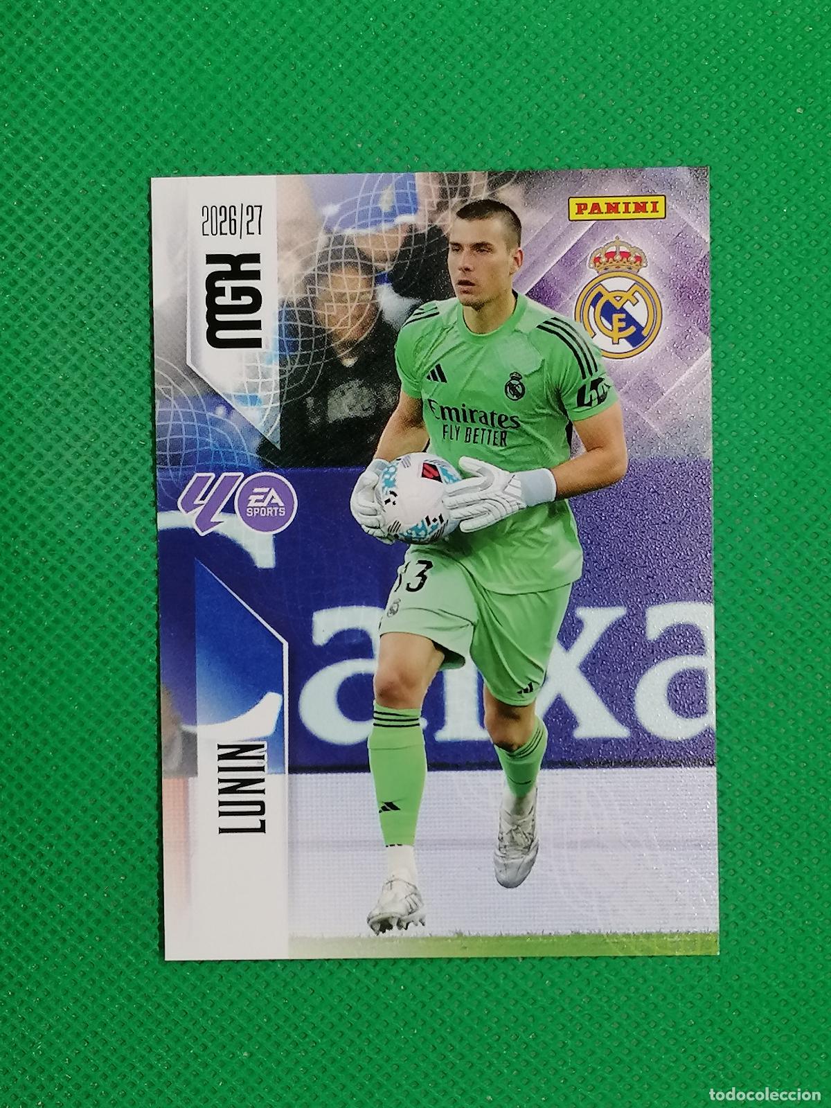 Cromos de f&uacute;tbol: 219 LUNIN REAL MADRID ⚽ MEGACRACKS LIGA 2026 2027 26 27 ⚽