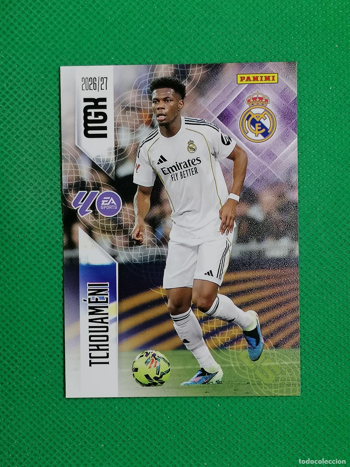 Cromos de f&uacute;tbol: 225 TCHOUAMENI REAL MADRID ⚽ MEGACRACKS LIGA 2026 2027 26 27 ⚽