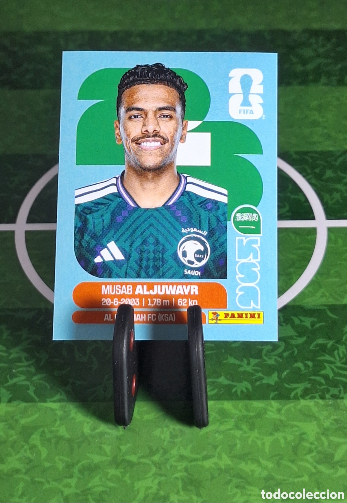 Cromos de f&uacute;tbol: MUSAB ALJUWAYR #KSA 9 MUNDIAL 2026