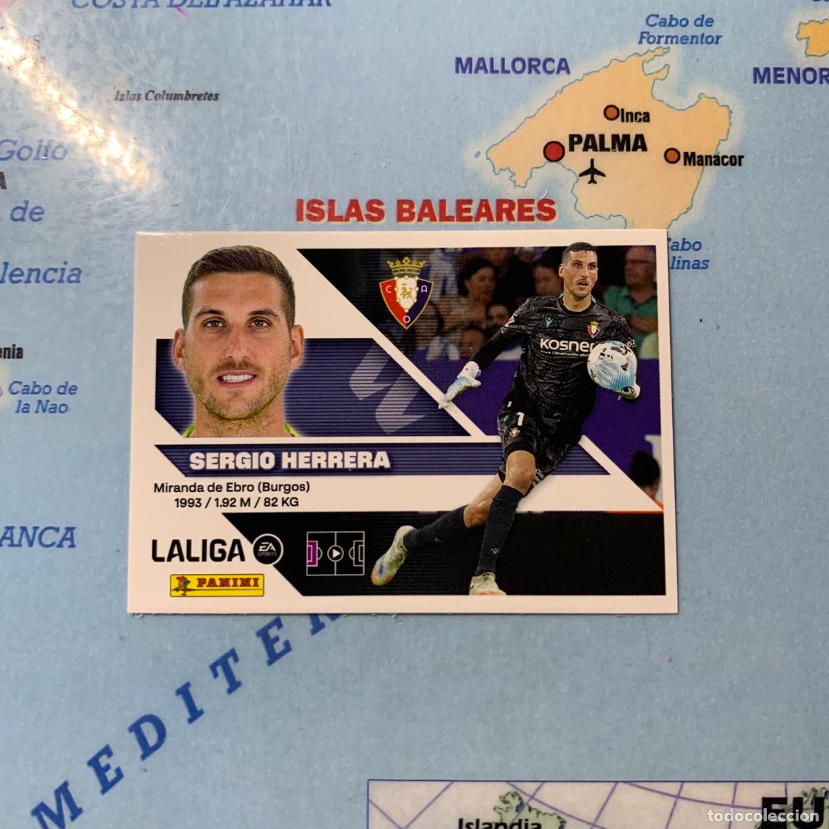 Fu&szlig;ball-Sticker: Sergio Herrera n&uacute;mero 3 de Osasuna cromo liga este 26-27 2026-2027