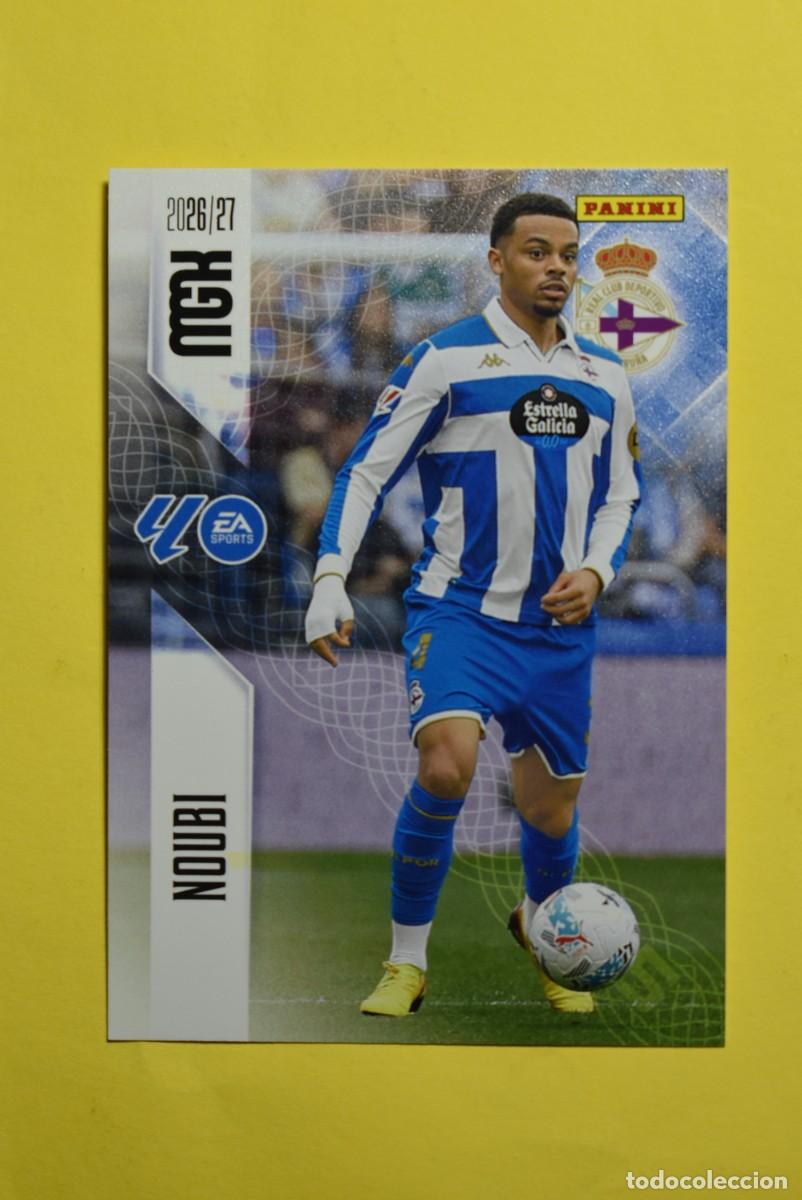 Cromos de f&uacute;tbol: Cromo La Liga. Megacracks. 2026 2027. 26 27. Noubi. Deportivo. N. &ordm; 132. Panini