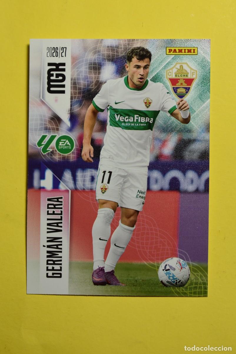 Fu&szlig;ball-Sticker: Cromo La Liga. Megacracks. 2026 2027. 26 27. Germ&aacute;n Valera. Elche. N. &ordm; 153. Panini
