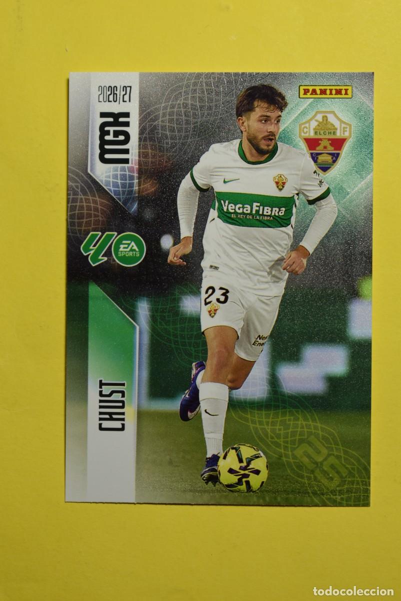 Cartes &agrave; collectionner de Football: Cromo La Liga. Megacracks. 2026 2027. 26 27. Chust. Elche. N. &ordm; 149. Panini