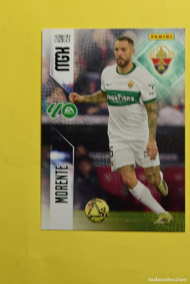 Fu&szlig;ball-Sticker: Cromo La Liga. Megacracks. 2026 2027. 26 27. Morente. Elche. N. &ordm; 158. Panini