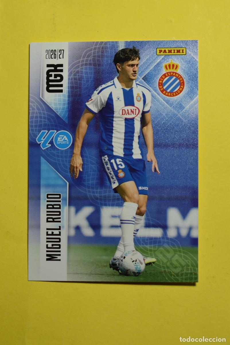 Fu&szlig;ball-Sticker: Cromo La Liga. Megacracks. 2026 2027. 26 27. Miguel Rubio. Espanyol. N. &ordm; 170. Panini