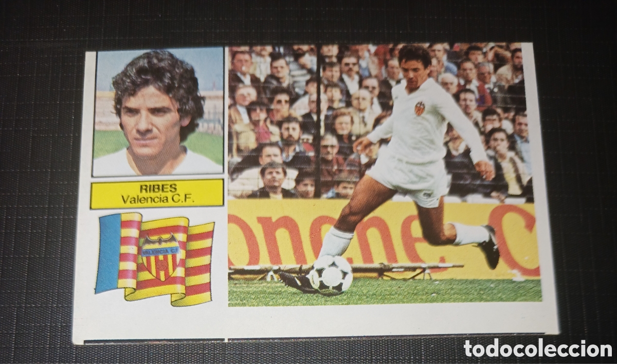 Cromos de Futebol: Cromo Ribes Valencia C. F. Baja Ed. Este Liga 1982 1983 82-83 Sin pegar, nunca pegado