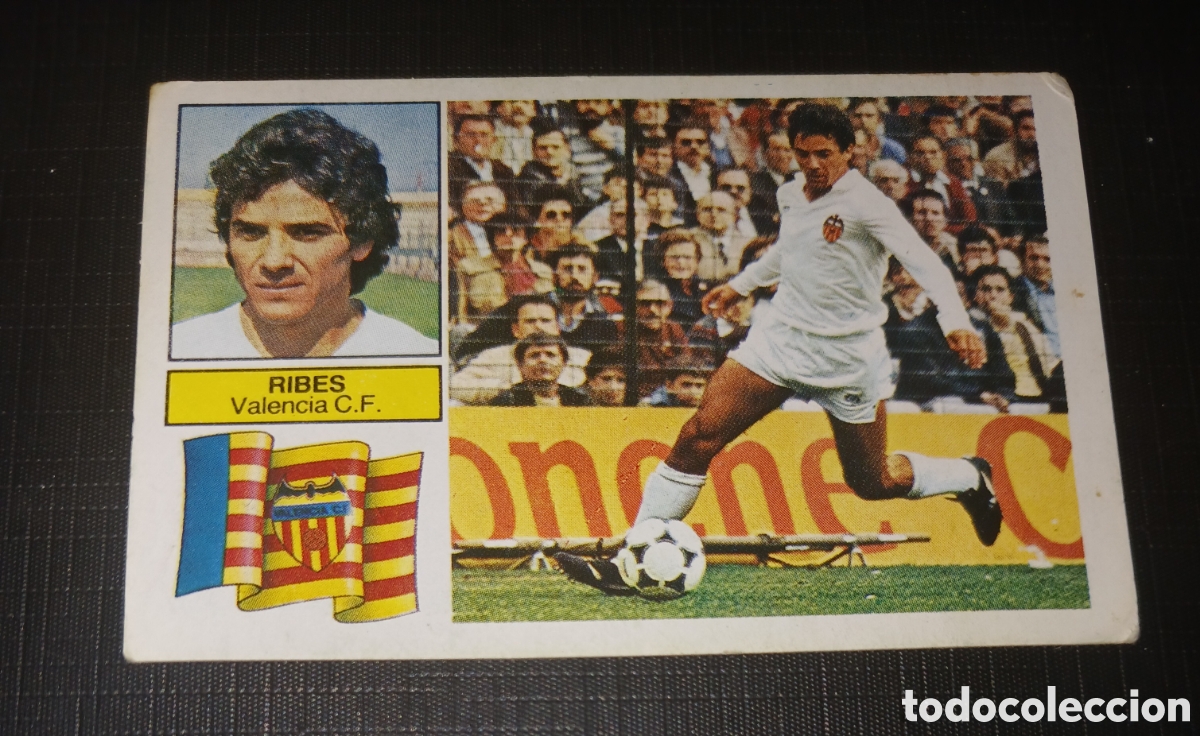 Cromos de Futebol: Cromo Ribes Valencia C. F. Baja Ed. Este Liga 1982 1983 82-83 Sin pegar, nunca pegado