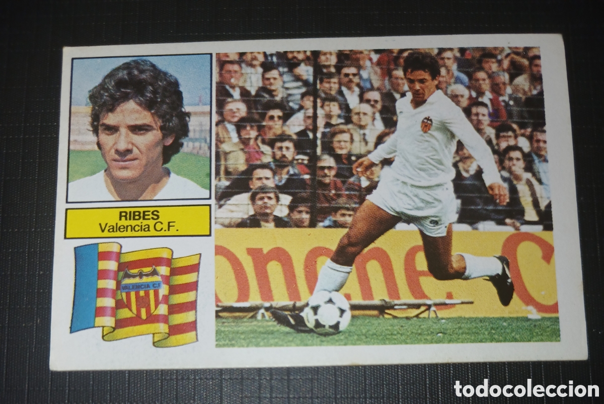 Cromos de f&uacute;tbol: Cromo Ribes Valencia C. F. Baja Ed. Este Liga 1982 1983 82-83 Sin pegar, nunca pegado