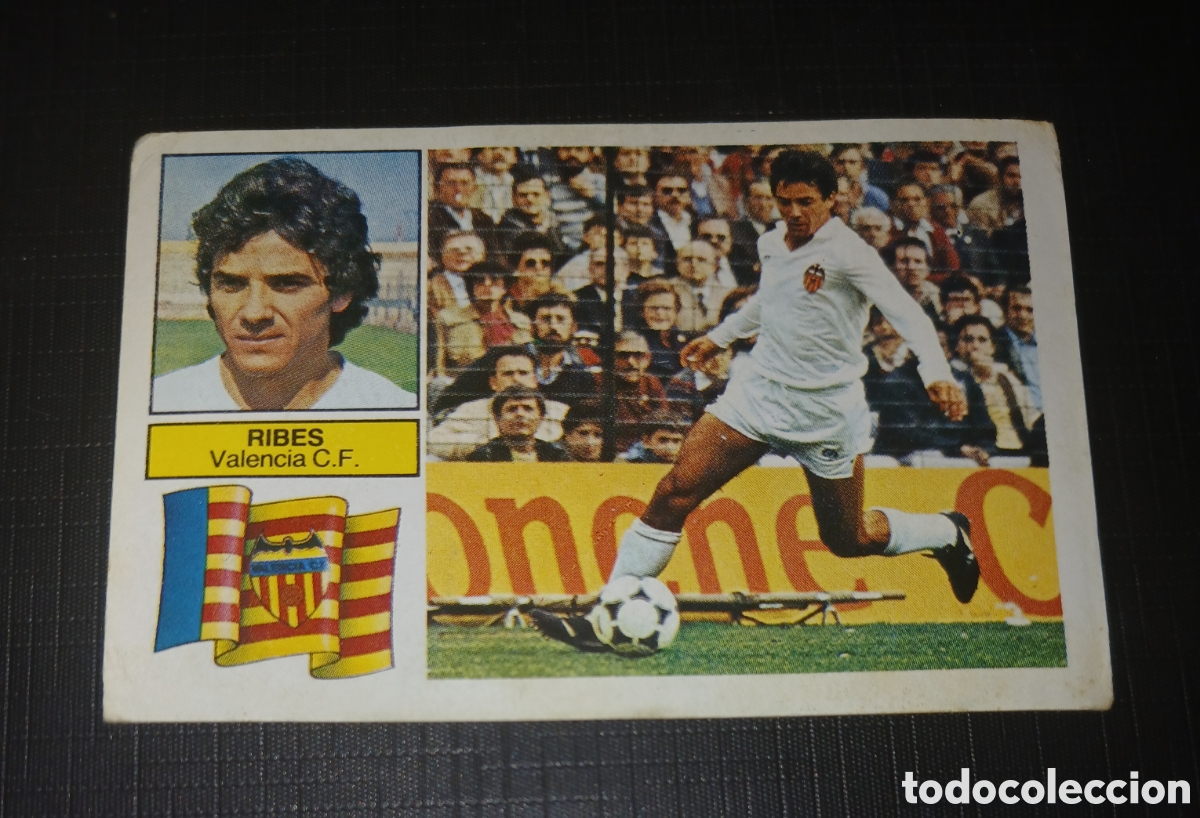 Cromos de f&uacute;tbol: Cromo Ribes Valencia C. F. Baja Ed. Este Liga 1982 1983 82-83 Sin pegar, nunca pegado
