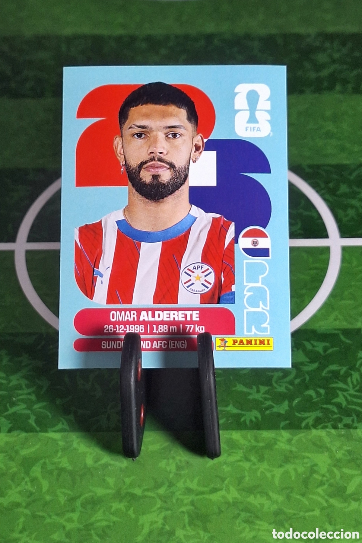 Cromos de f&uacute;tbol: OMAR ALDERETE #PAR 7 MUNDIAL 2026