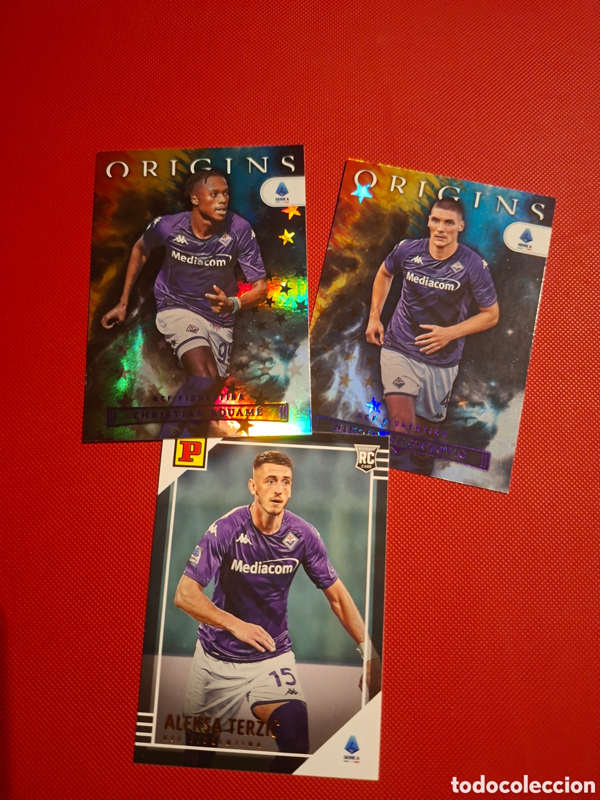 Cromos de f&uacute;tbol: Lote 3 cartas Fiorentina Italia Chronicles Panini 22/23