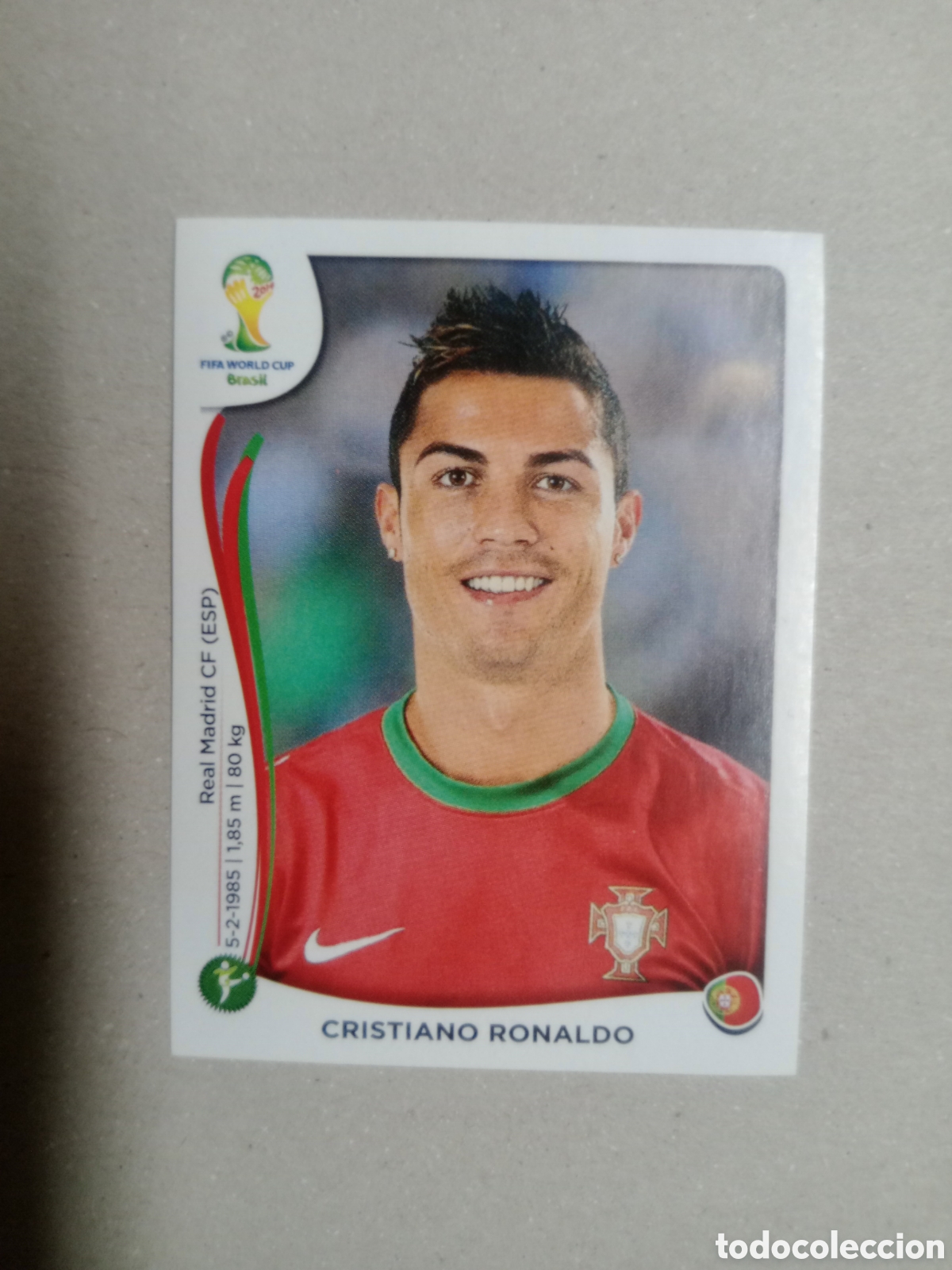 Figurine di Calcio: WORLD CUP BRASIL CROMO NUNCA PEGADO EN BUEN ESTADO PORTUGAL CRISTIANO RONALDO N 523