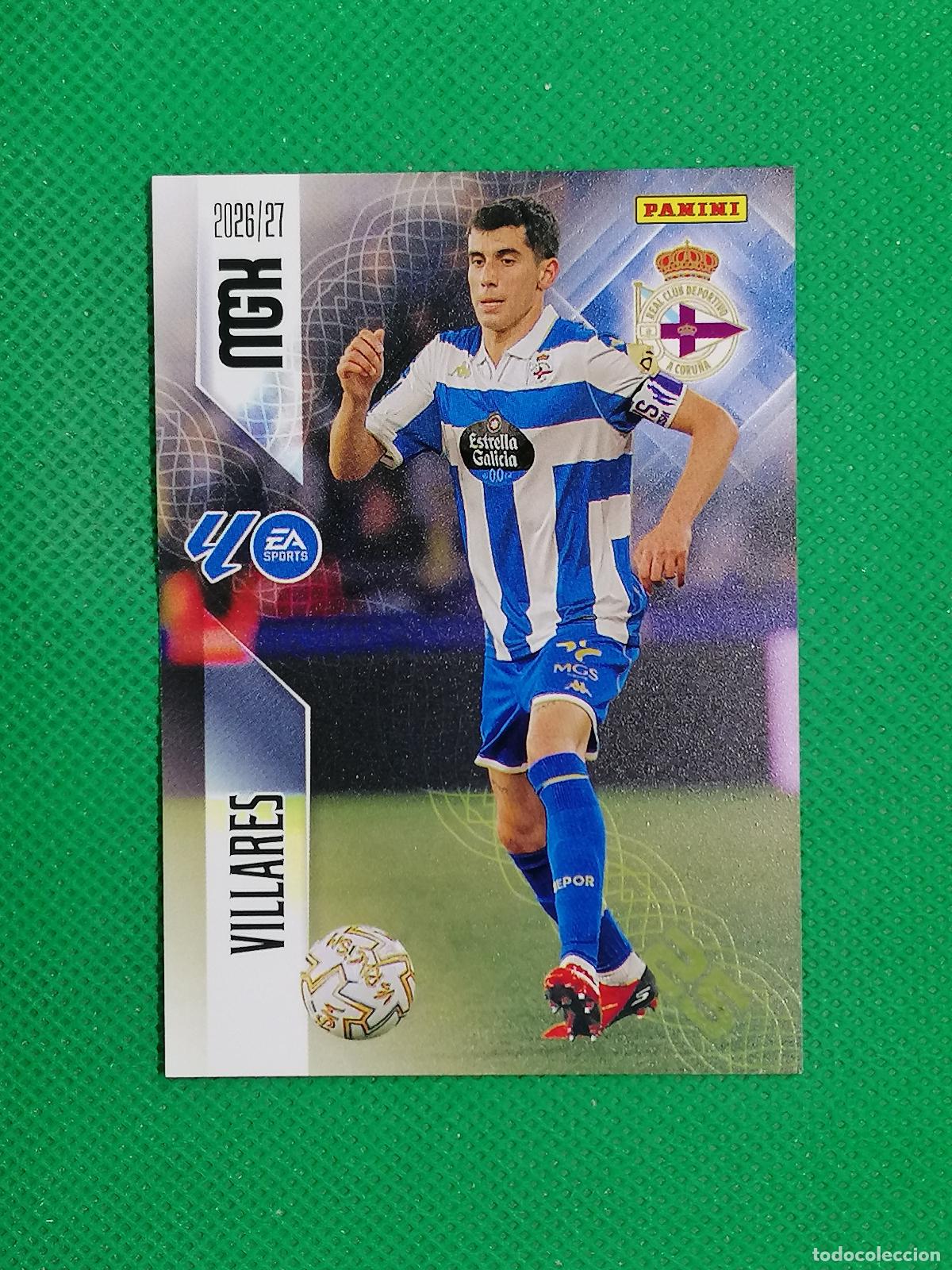 Cromos de f&uacute;tbol: 136 VILLARES DEPORTIVO DE LA CORU&Ntilde;A ⚽ MEGACRACKS LIGA 2026 2027 26 27 ⚽