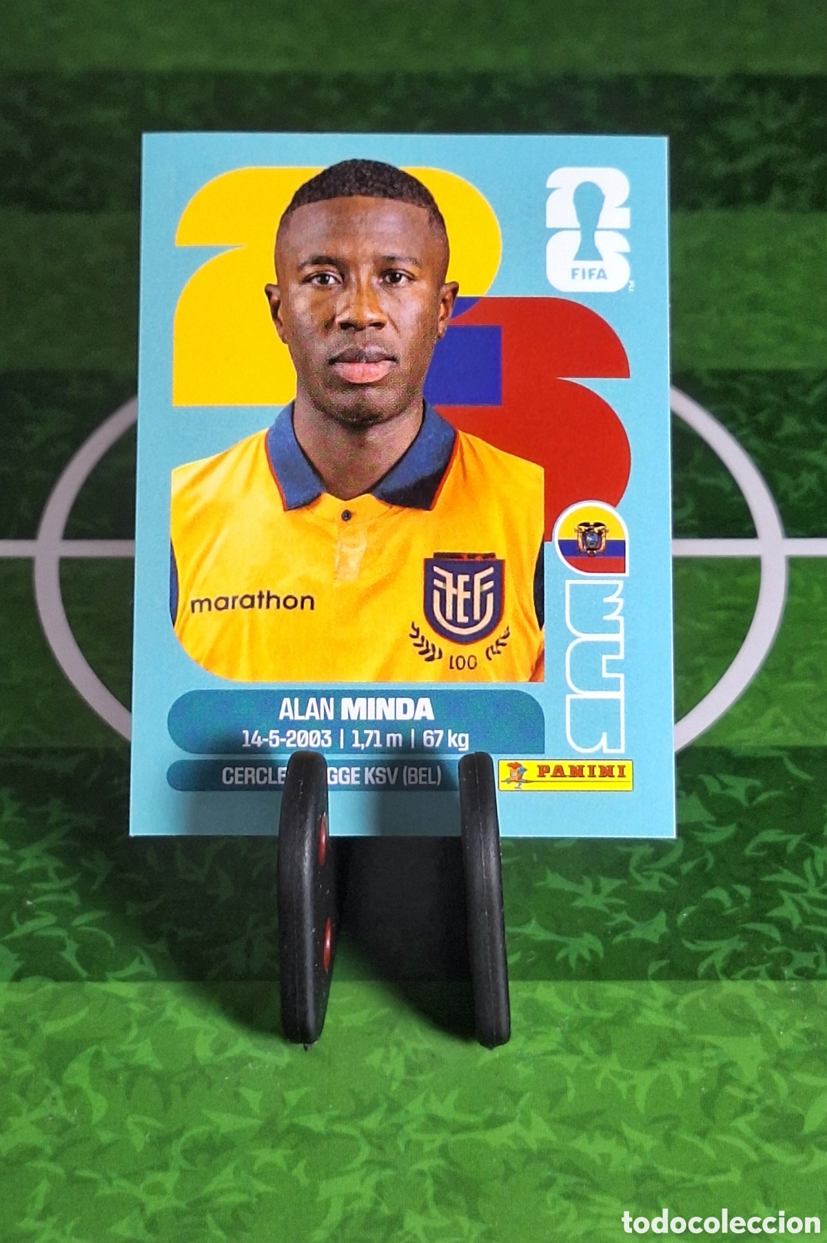 Cromos de f&uacute;tbol: ALAN MINDA #ECU 18 MUNDIAL 2026