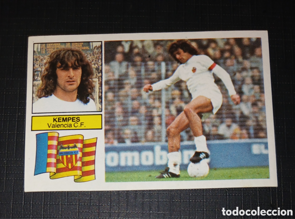 Fu&szlig;ball-Sticker: Cromo Kempes Valencia C. F. Ultimos Fichajes n&ordm; 10 Ed. Este Liga 1982 1983 82-83 Sin pegar