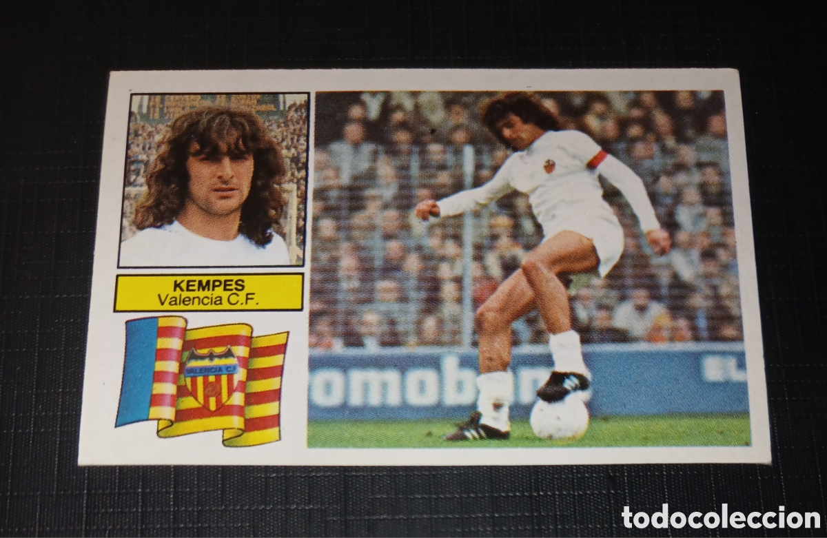 Cromos de f&uacute;tbol: Cromo Kempes Valencia C. F. Ultimos Fichajes n&ordm; 10 Ed. Este Liga 1982 1983 82-83 Sin pegar
