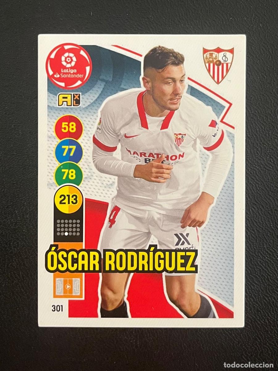Cromos de f&uacute;tbol: 301 &Oacute;SCAR RODR&Iacute;GUEZ SEVILLA FC ADRENALYN 2020 2021 PANINI CROMO LA LIGA 20 21