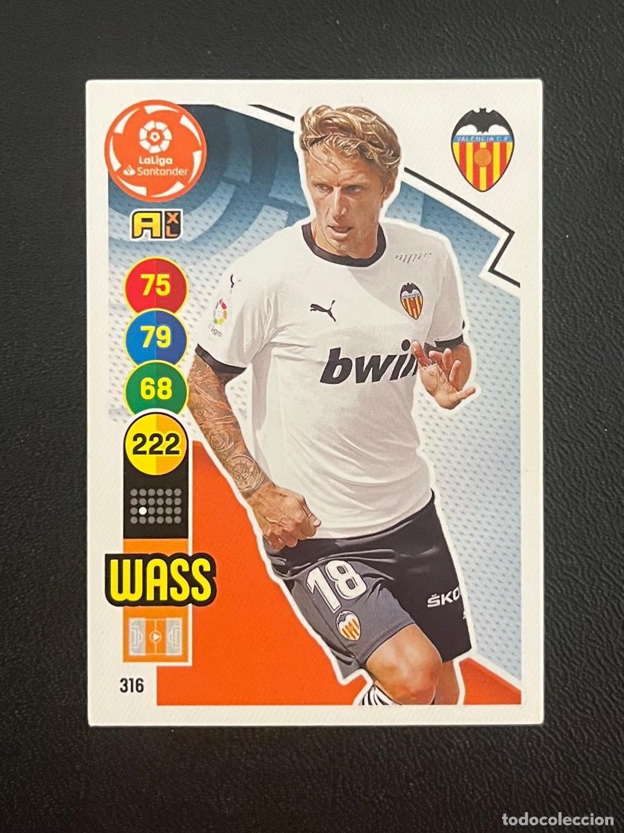 Cromos de f&uacute;tbol: 316 DANIEL WASS VALENCIA CF ADRENALYN 2020 2021 PANINI CROMO LA LIGA 20 21