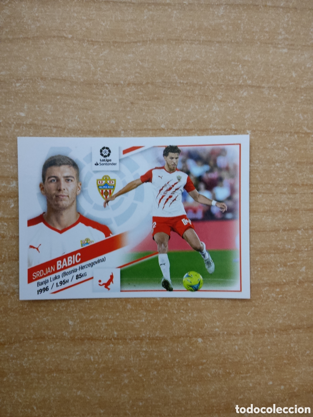 Cromos de f&uacute;tbol: 7 BABIC ALMERIA LIGA ESTE 2022 2023