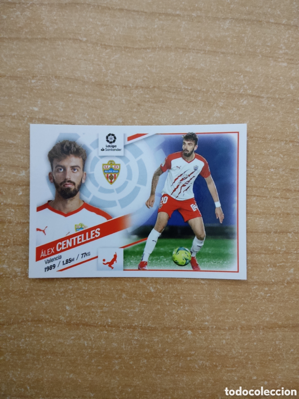 Cromos de f&uacute;tbol: 9 B ALEX CENTELLES ALMERIA LIGA ESTE 2022 2023