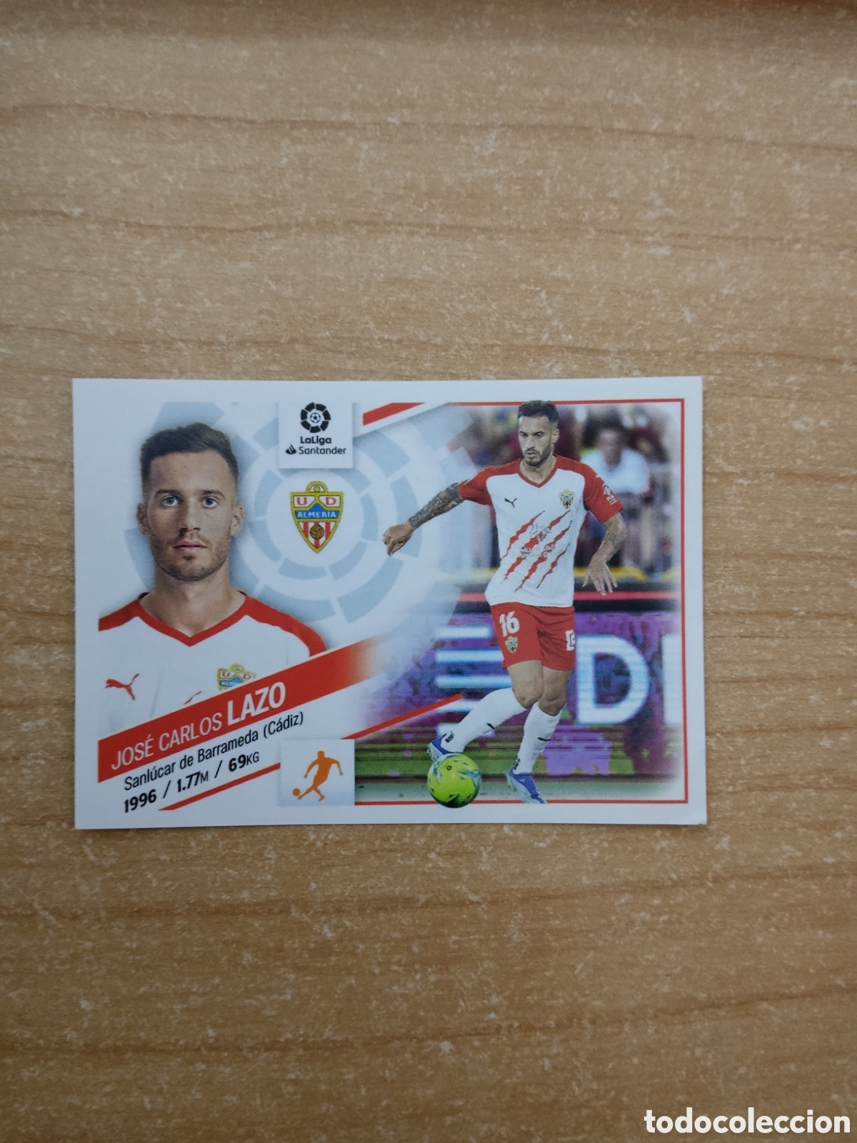 Cromos de f&uacute;tbol: 14 JOSE CARLOS LAZO ALMERIA LIGA ESTE 2022 2023