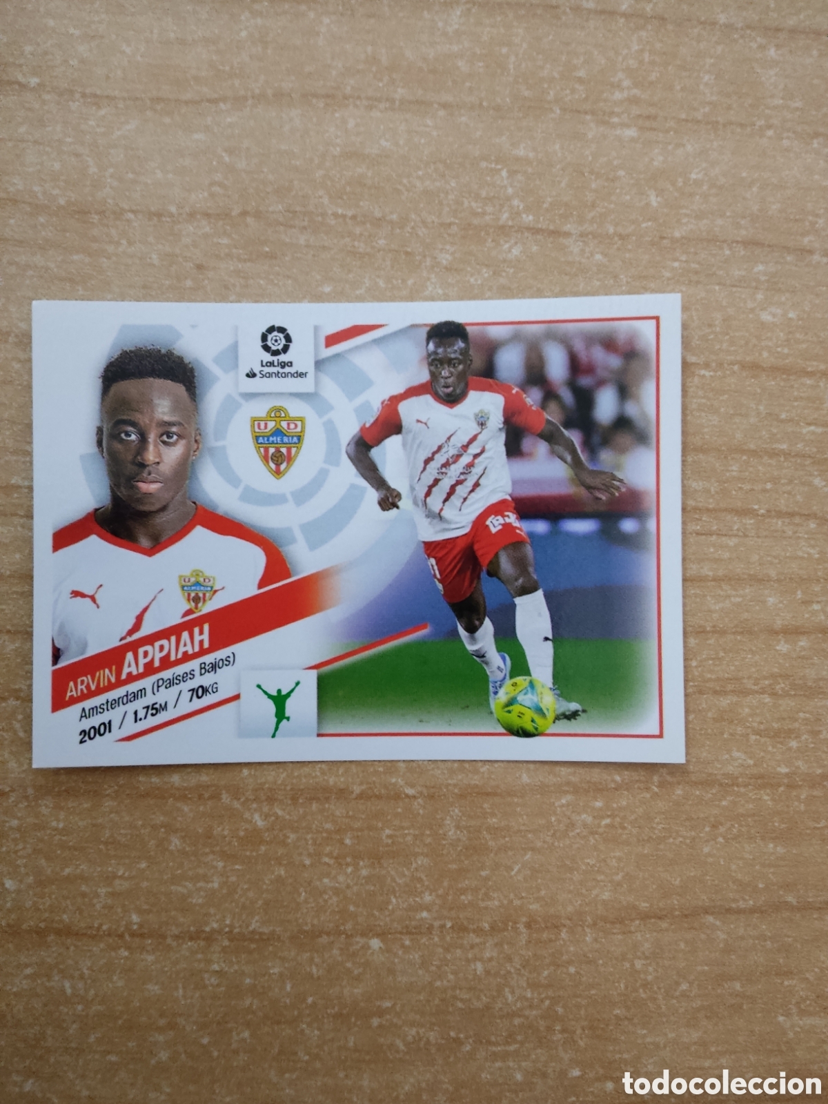 Cromos de f&uacute;tbol: 17 APPIAH ALMERIA LIGA ESTE 2022 2023
