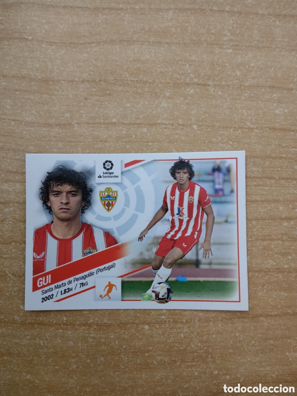 Cromos de f&uacute;tbol: 5 GUI ULTIMO FICHAJE ALMERIA LIGA ESTE 2022 2023