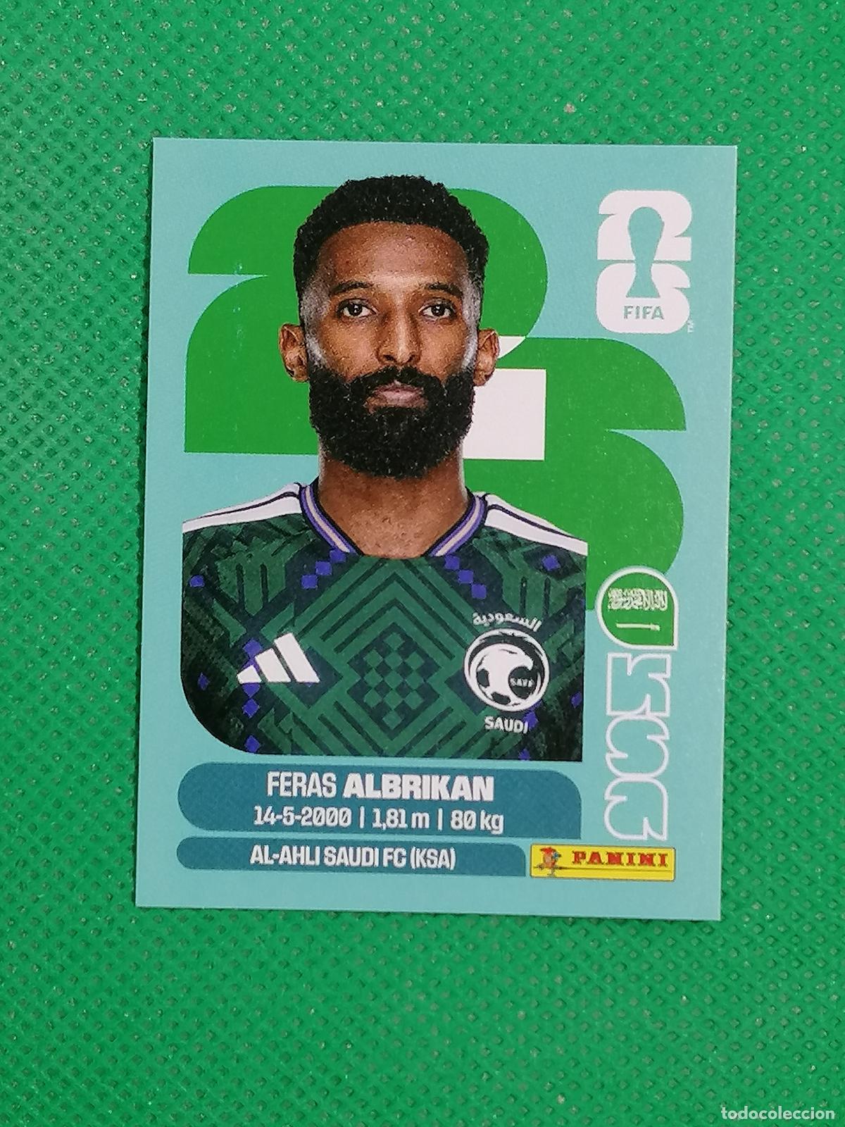 Figurine di Calcio: KSA 18 KSA18 FERAS ALBRIKAN ARABIA SAUDI ⚽ PANINI FIFA MUNDIAL WORLD CUP 26 2026 STICKER ⚽