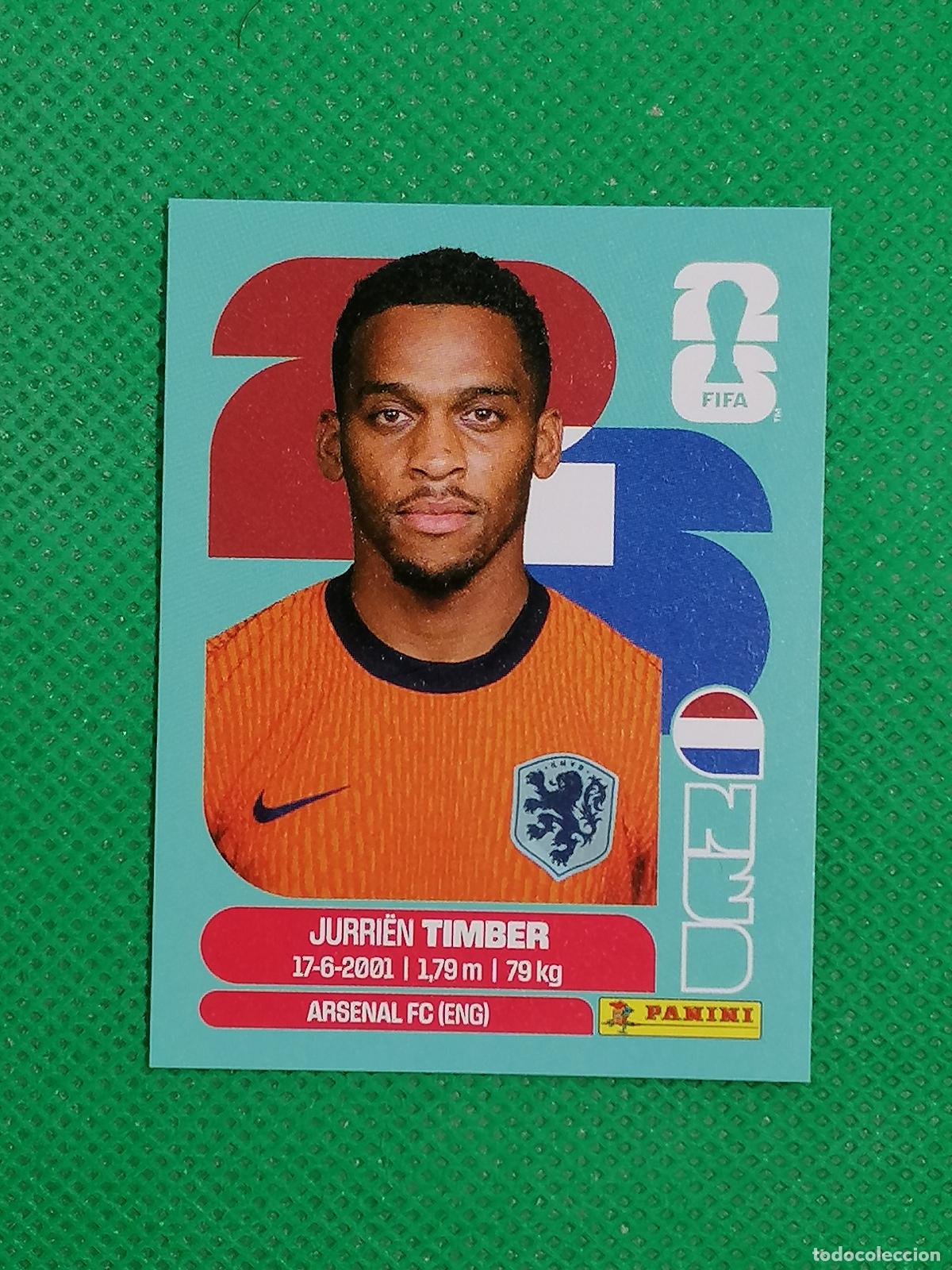 Figurine di Calcio: NED 5 NED5 JURRIEN TIMBER HOLANDA ⚽ PANINI FIFA MUNDIAL WORLD CUP 26 2026 STICKER ⚽
