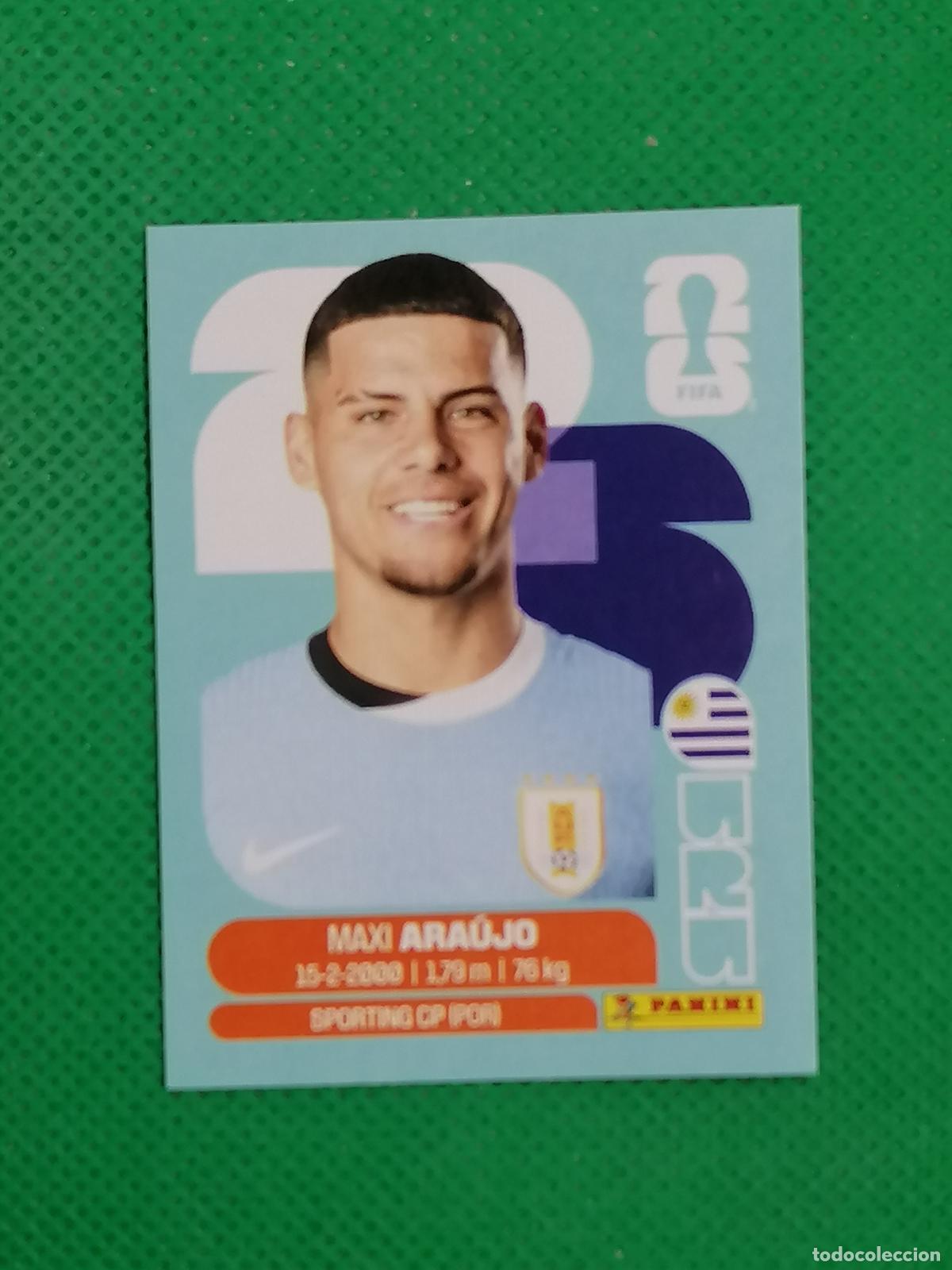 Cromos de f&uacute;tbol: URU 16 URU16 MAXI ARAUJO URUGUAY ⚽ PANINI FIFA MUNDIAL WORLD CUP 26 2026 STICKER ⚽