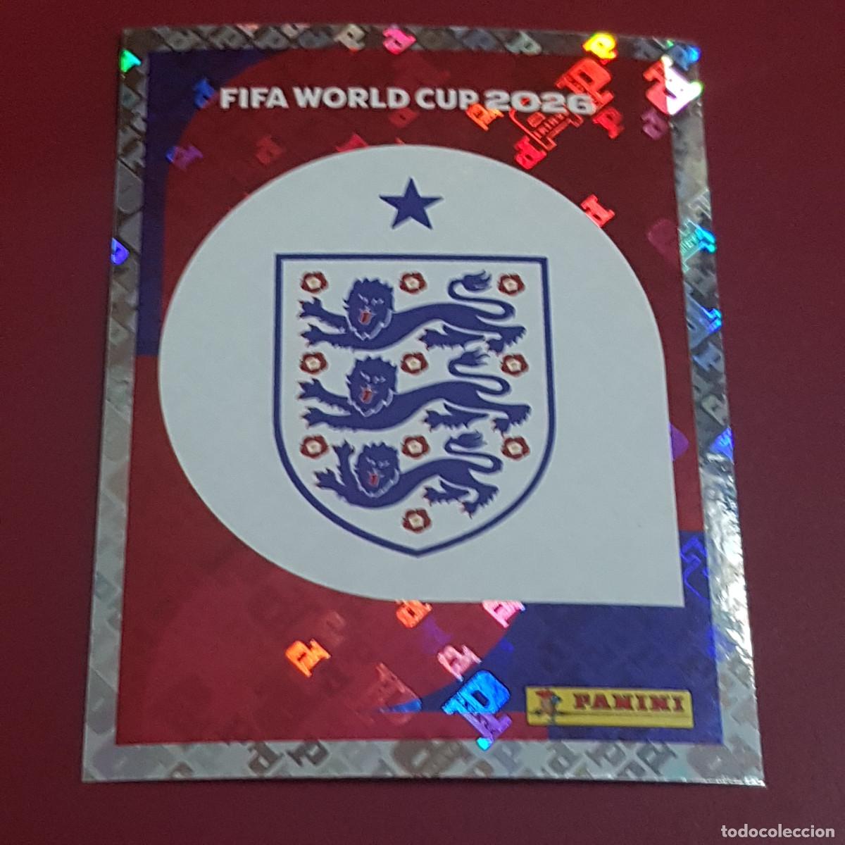 Cromos de f&uacute;tbol: PANINI - MUNDIAL FIFA WORLD CUP 2026 - 26 - ESCUDO INGLATERRA - ENG 1 - NUNCA PEGADO