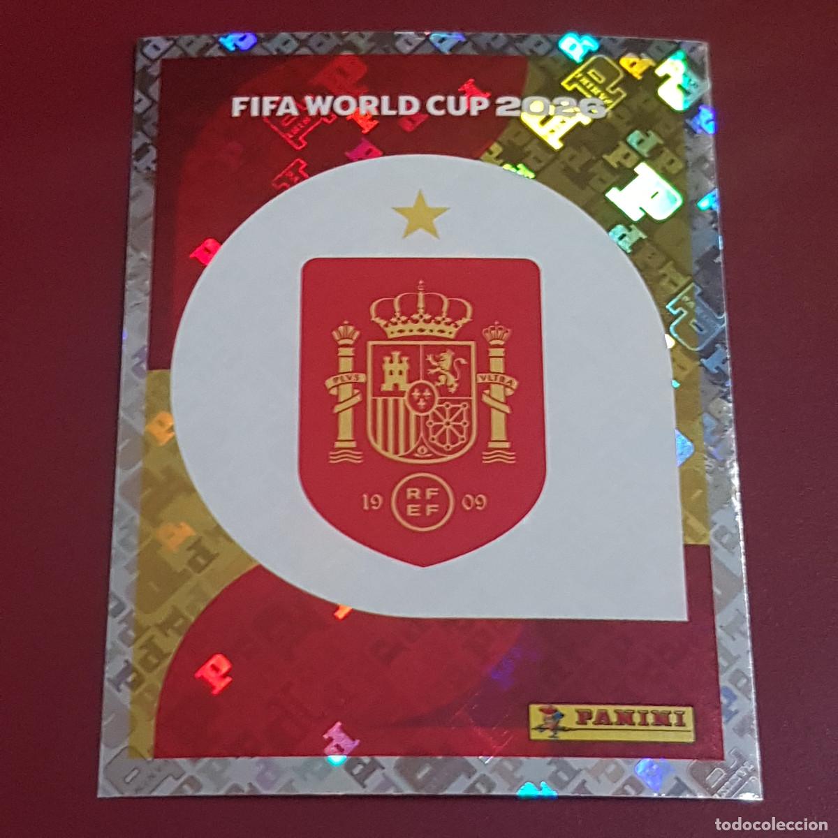 Cromos de f&uacute;tbol: PANINI - MUNDIAL FIFA WORLD CUP 2026 - 26 - ESCUDO ESPA&Ntilde;A - ESP 1 - NUNCA PEGADO