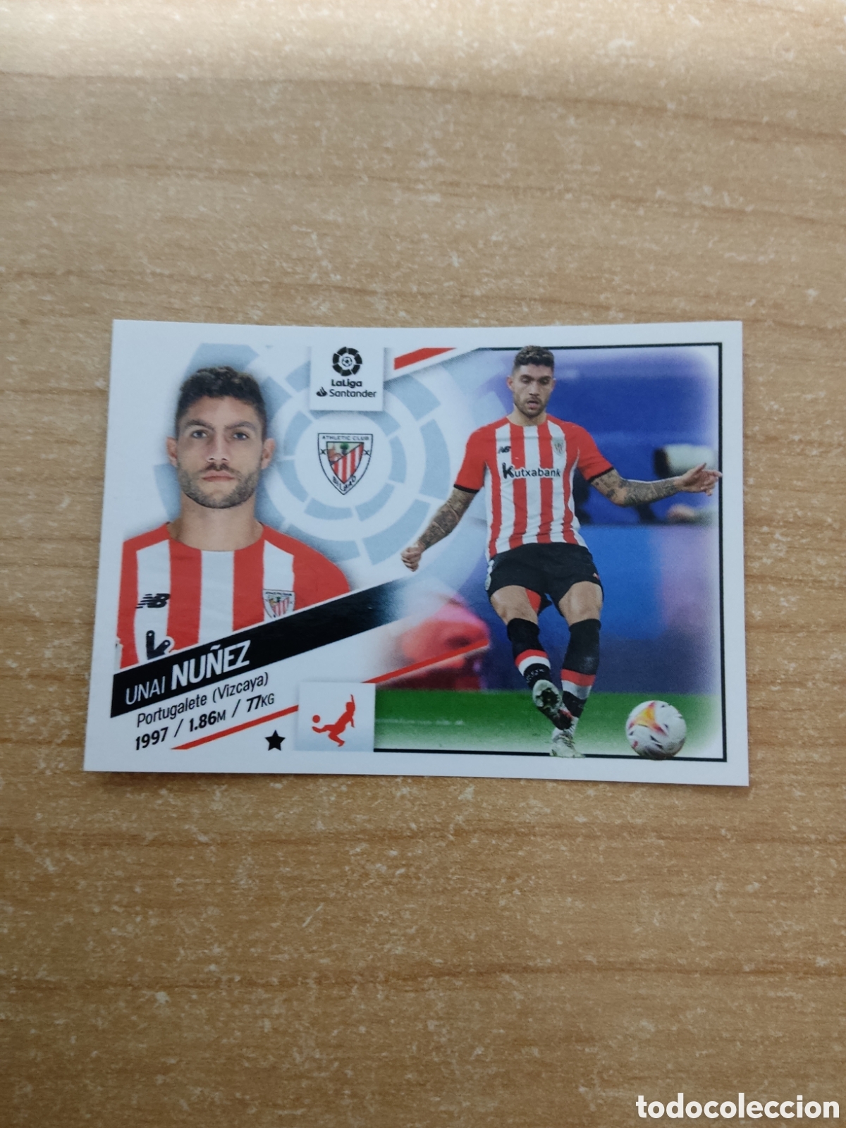 Cromos de f&uacute;tbol: 8 B UNAI NU&Ntilde;EZ ATHLETIC CLUB LIGA ESTE 2022 2023