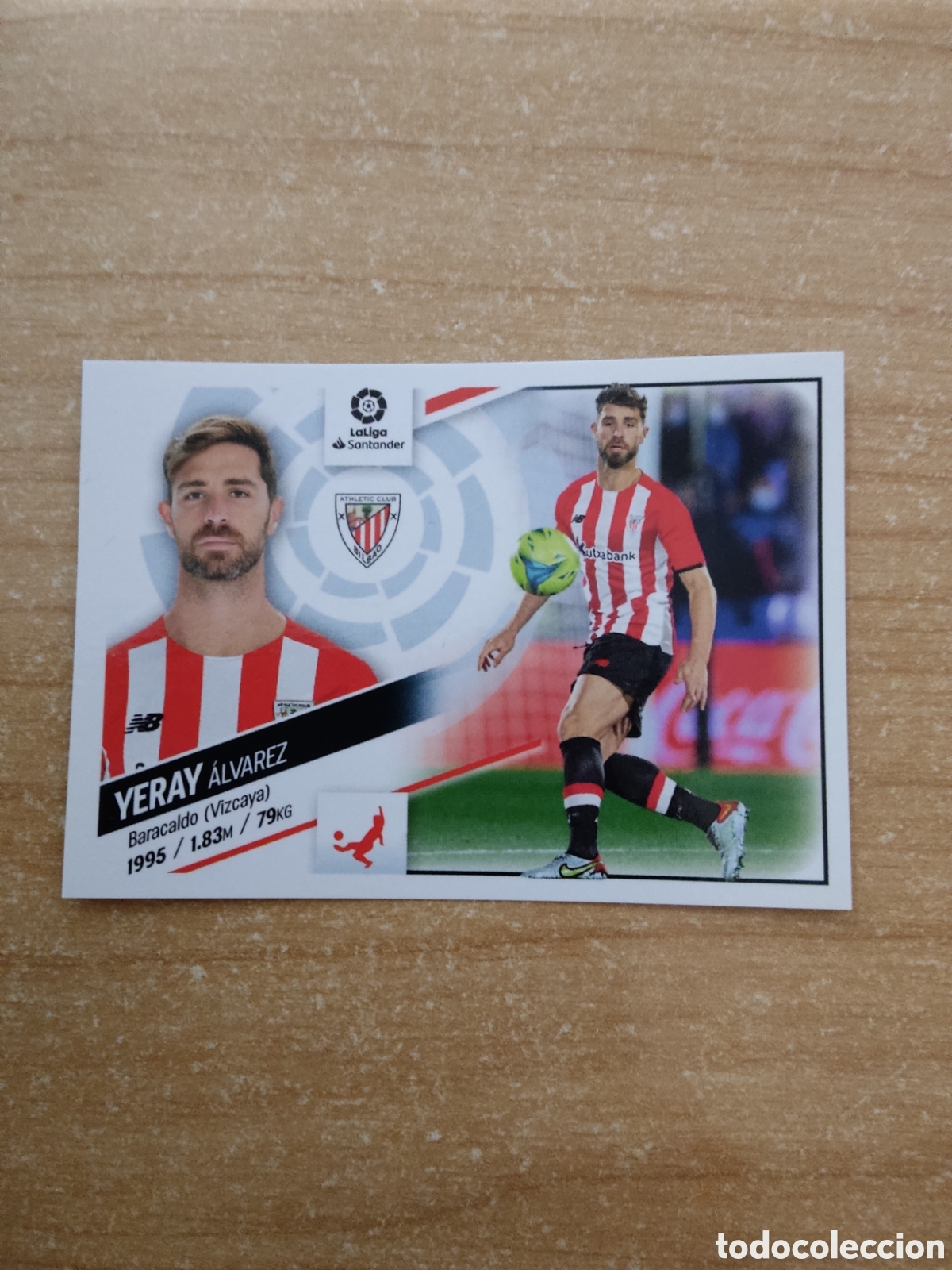 Cromos de f&uacute;tbol: 9 YERAY ALVAREZ ATHLETIC CLUB LIGA ESTE 2022 2023