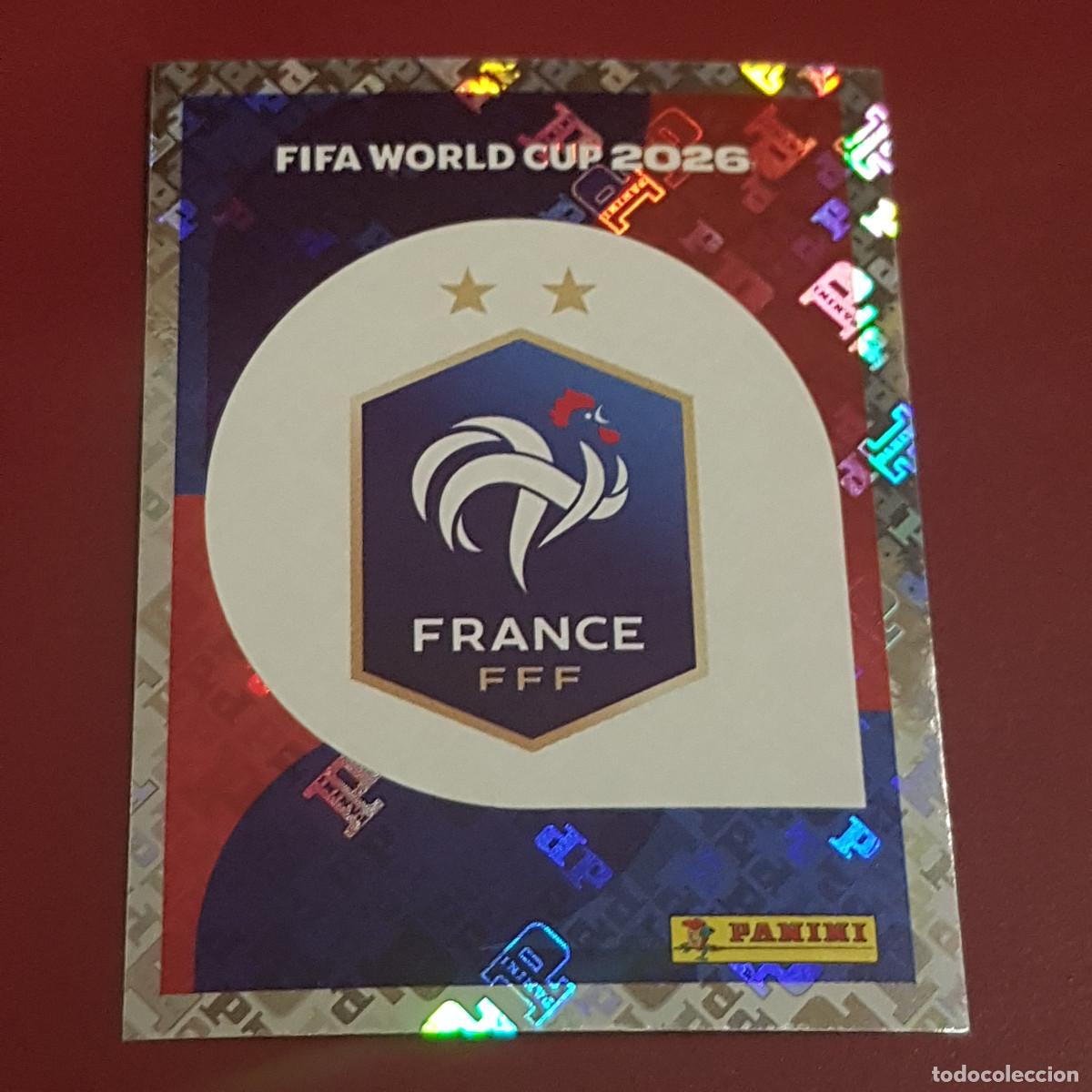 Cromos de f&uacute;tbol: PANINI - MUNDIAL FIFA WORLD CUP 2026 - 26 - ESCUDO FRANCIA - FRA 1 - NUNCA PEGADO