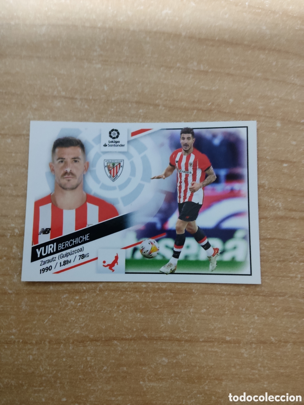 Cromos de f&uacute;tbol: 11 YURI BERCHICHE ATHLETIC CLUB LIGA ESTE 2022 2023