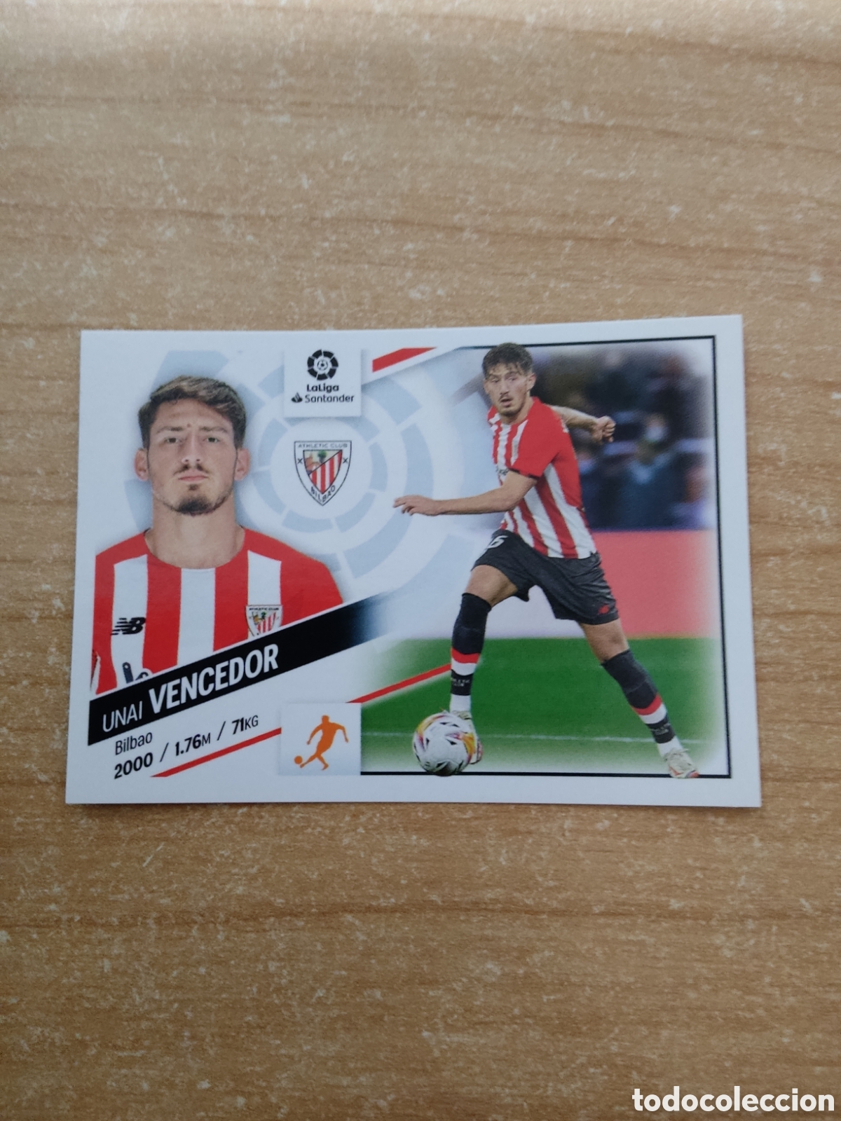 Cromos de f&uacute;tbol: 14 UNAI VENCEDOR ATHLETIC CLUB LIGA ESTE 2022 2023
