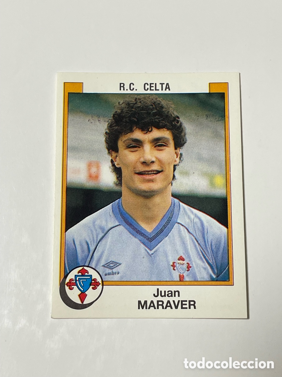 Cartes &agrave; collectionner de Football: Juan Maraver Celta de Vigo Panini 87/88 #104