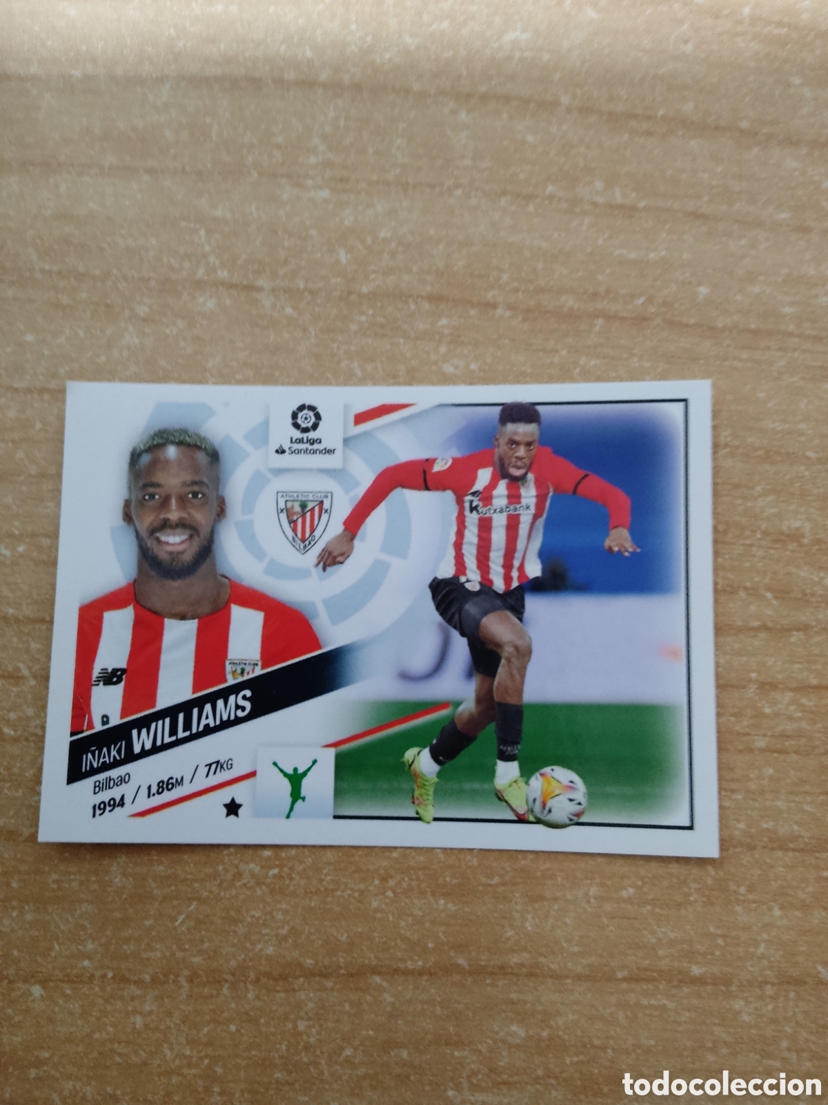 Cromos de f&uacute;tbol: 19 I&Ntilde;AKI WILLIAMS ATHLETIC CLUB LIGA ESTE 2022 2023