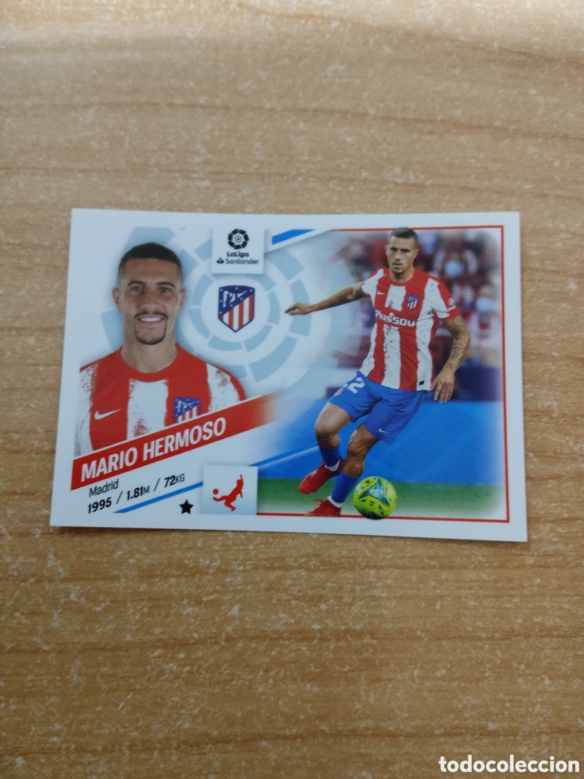 Cromos de f&uacute;tbol: 8 B MARIO HERMOSO ATLETICO MADRID LIGA ESTE 2022 2023
