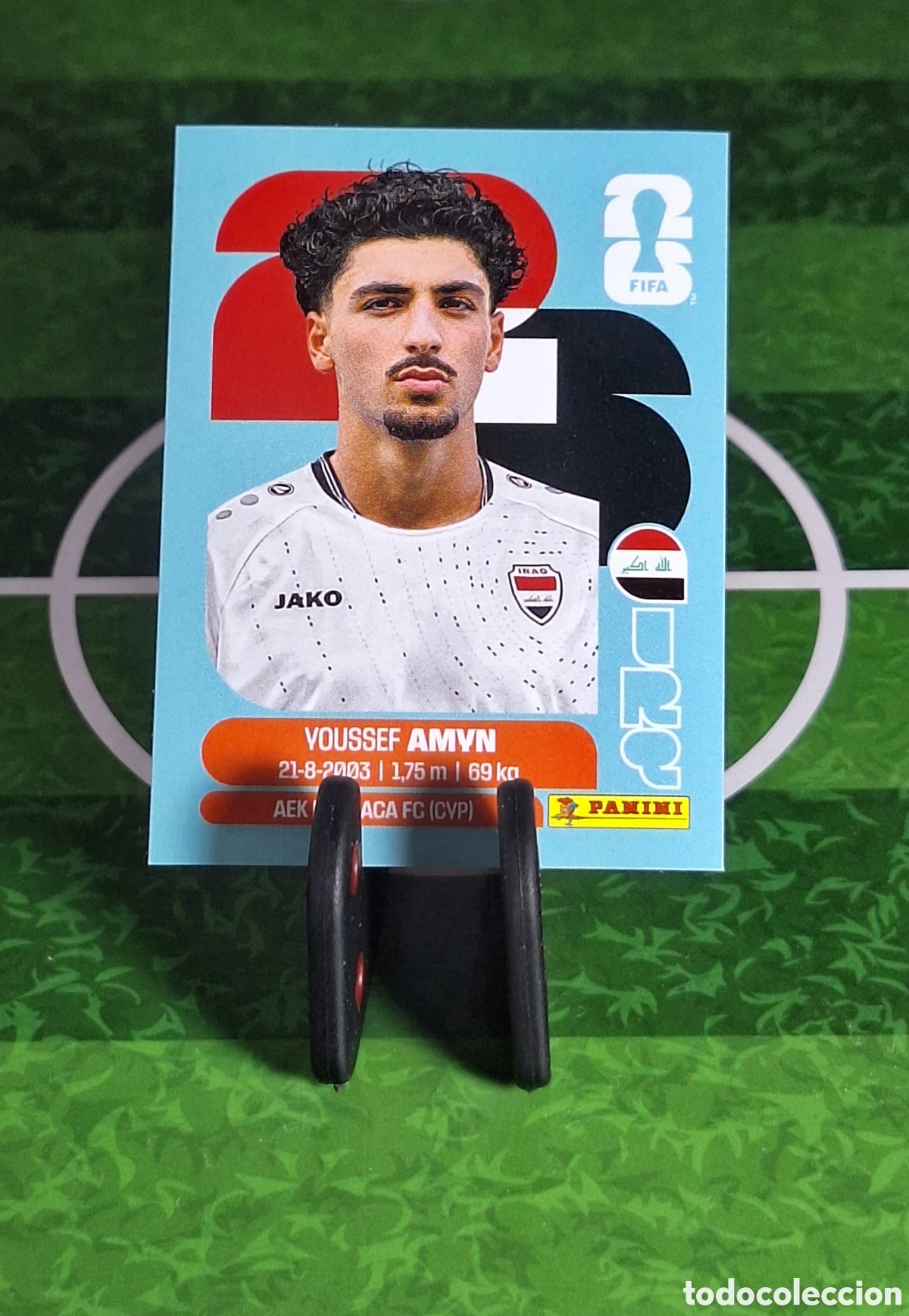 Cromos de f&uacute;tbol: YOUSSEF AMYN #IRQ 14 MUNDIAL 2026