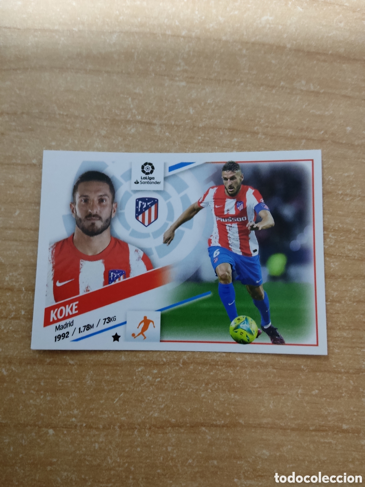 Cromos de f&uacute;tbol: 12 KOKE ATLETICO MADRID LIGA ESTE 2022 2023