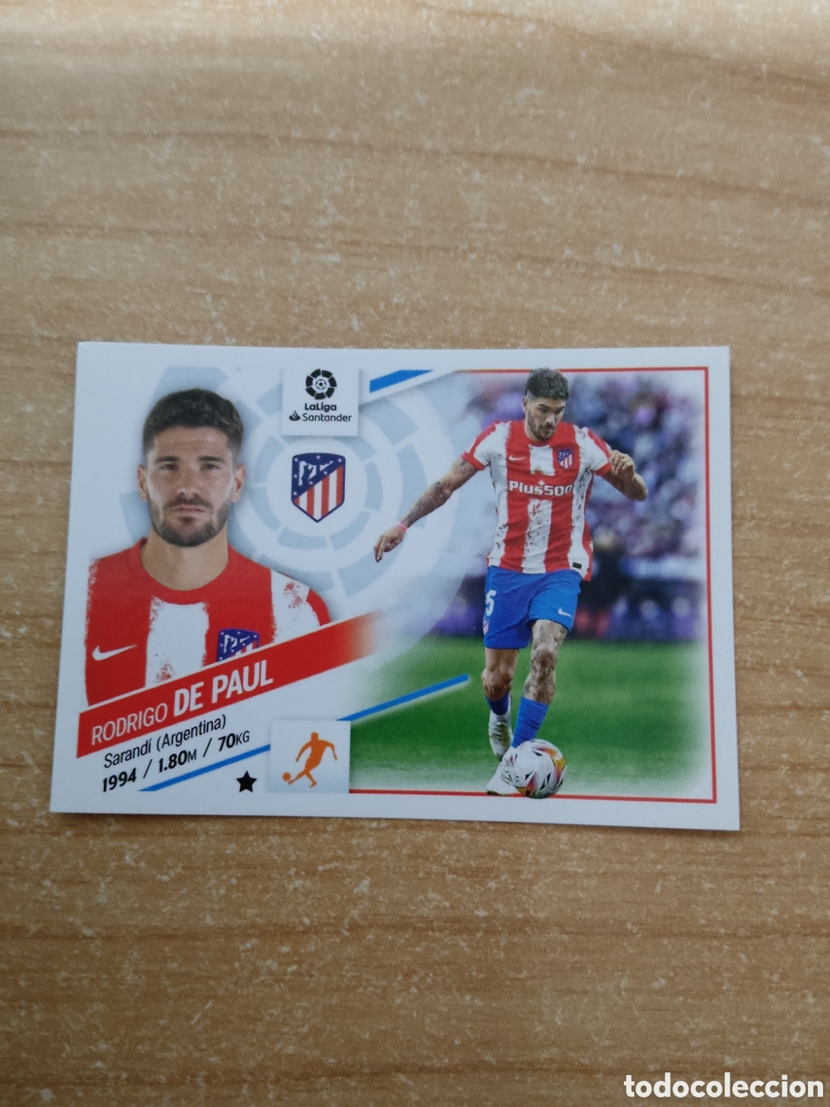 Cromos de f&uacute;tbol: 14 RODRIGO DE PAUL ATLETICO MADRID LIGA ESTE 2022 2023