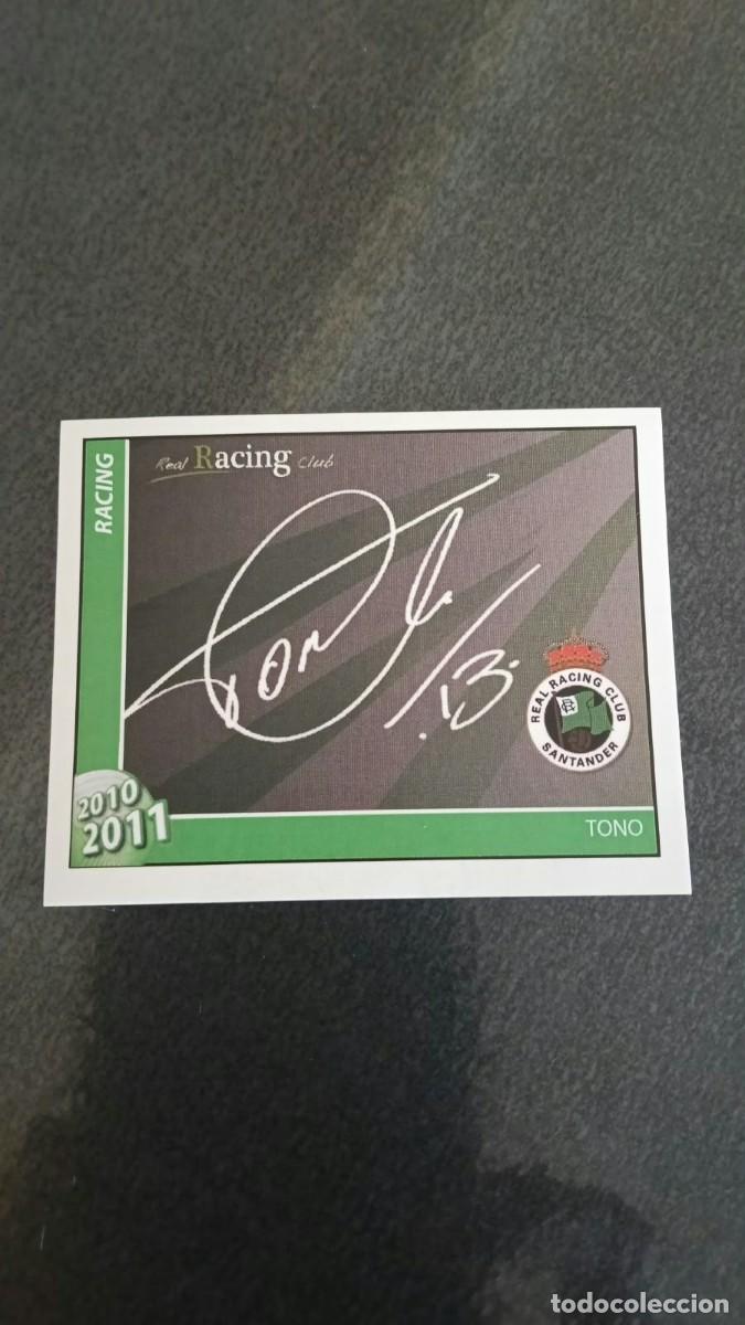 Cromos de f&uacute;tbol: Footprint 2010 2011 Oficial Racing De Santander 35 To&ntilde;o Firma