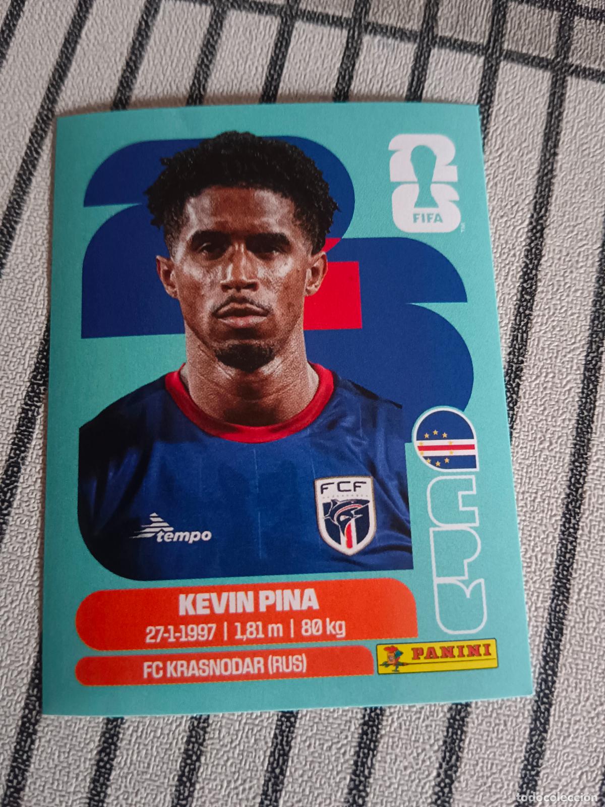 Cromos de f&uacute;tbol: MUNDIAL 2026 ESTADOS UNIDOS USA MEXICO MEJICO CANADA CPV 10 CPV10 KEVIN PINA CABO VERDE FIFA