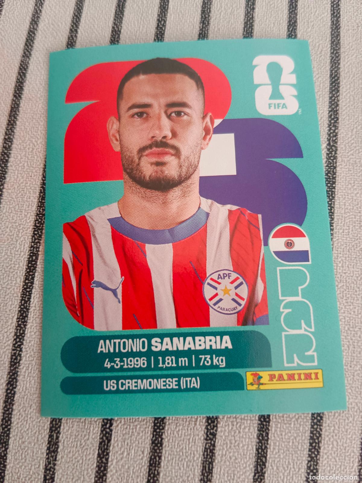 Cromos de f&uacute;tbol: MUNDIAL 2026 ESTADOS UNIDOS USA MEXICO MEJICO CANADA PAR 20 PAR20 ANTONIO SANABRIA PARAGUAY FIFA