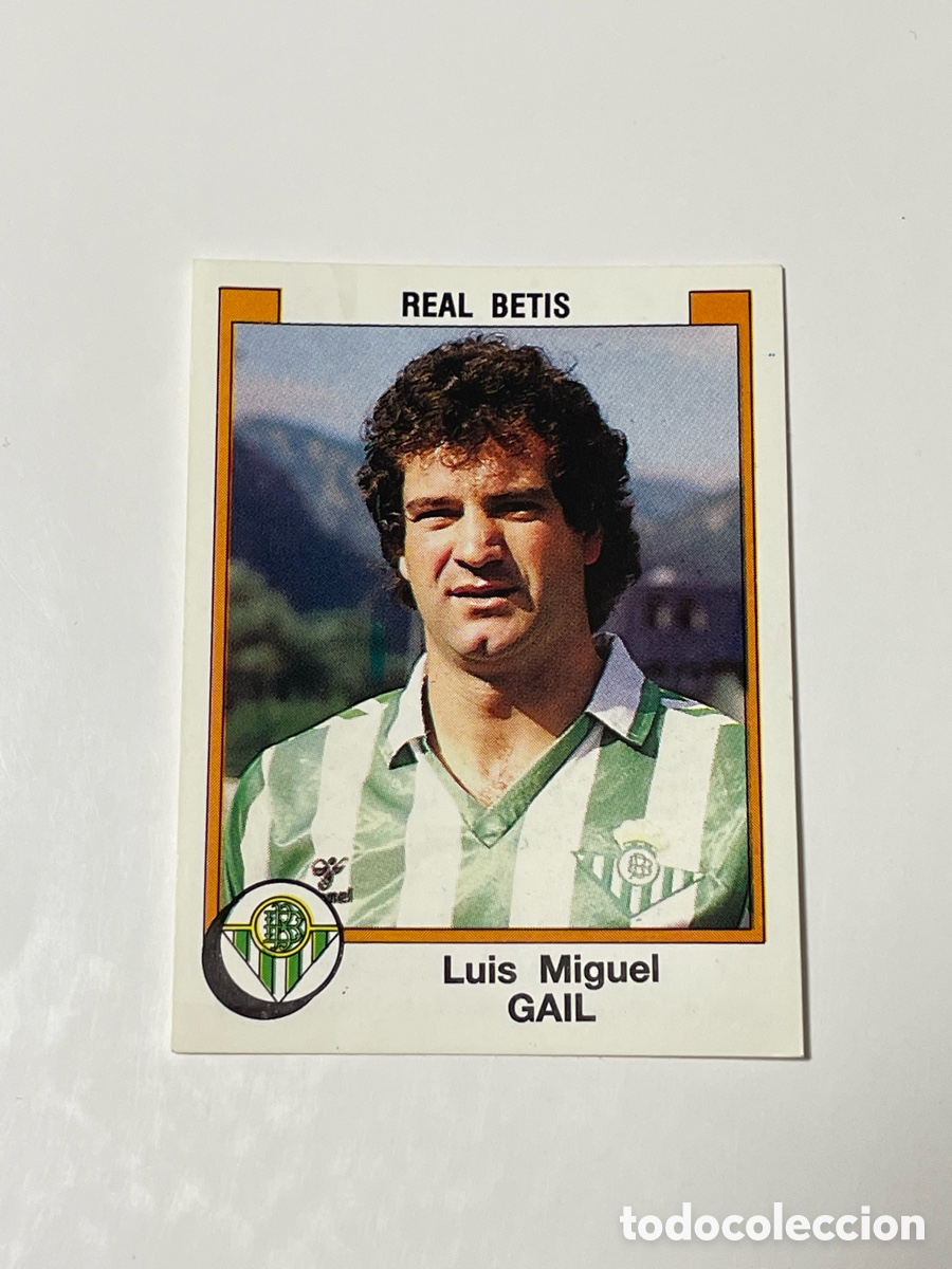 Cromos de f&uacute;tbol: Luis Miguel Gail Betis Panini 87/88 #70